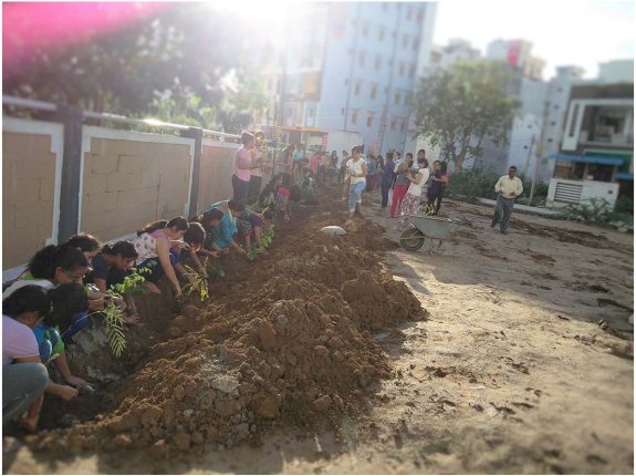 17 Tree Plantation Drive in Girls Hostel Kota